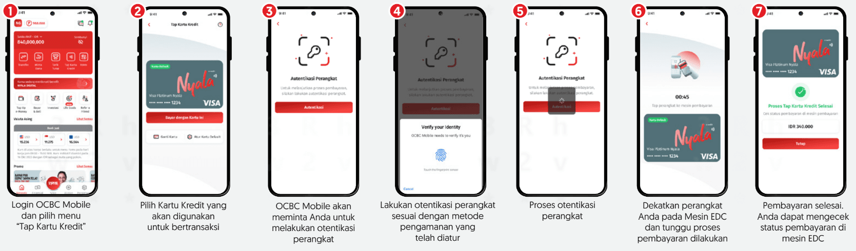 Transaksi Tap Kartu Kredit dengan metode manual
